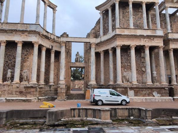 La tecnología del agua al servicio de la historia: Aqualia protege el corazón del Teatro Romano de Mérida